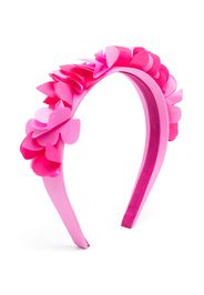 Il Gufo floral-appliqué slip-on headband - Rosa