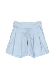 Il Gufo elasticated-waistband pleated shorts - Blu