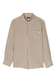 Il Gufo plain linen shirt - Toni neutri