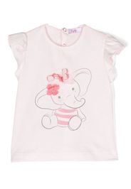 Il Gufo T-shirt con stampa - Rosa