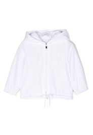 Il Gufo drawstring-hem long-sleeved jacket - Bianco