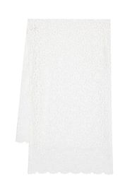 Il Gufo scallop-edge floral-lace scarf - Bianco