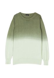 Il Gufo ombré-effect cotton jumper - Verde