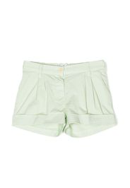 Il Gufo elasticated-waistband stretch-cotton shorts - Verde