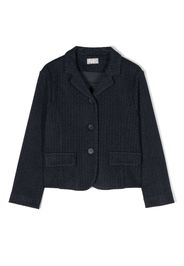 Il Gufo stripe-pattern single-breasted blazer - Blu