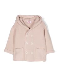 Il Gufo double-breasted hooded coat - Rosa