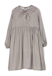 Il Gufo monogram-pattern dress - Toni neutri