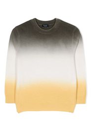 Il Gufo gradient-effect virgin wool jumper - Verde