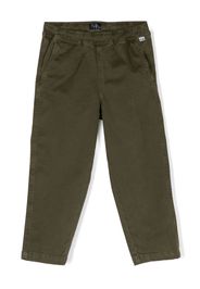 Il Gufo logo-patch cotton trousers - Verde