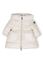 Il Gufo hooded down padded jacket - Toni neutri