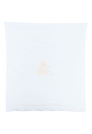 Il Gufo patch-detail stretch-cotton blanket - Blu