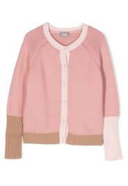 Il Gufo knitted cotton cardigan - Rosa
