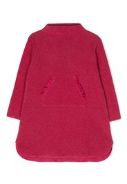 Il Gufo fleece-texture long-sleeve dress - Rosa