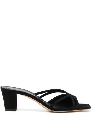 ILIO SMERALDO Benedicte 50mm calf-leather sandals - Nero