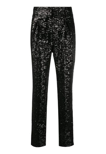 Pantaloni affusolati con paillettes