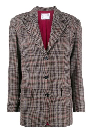 Blazer monopetto tartan