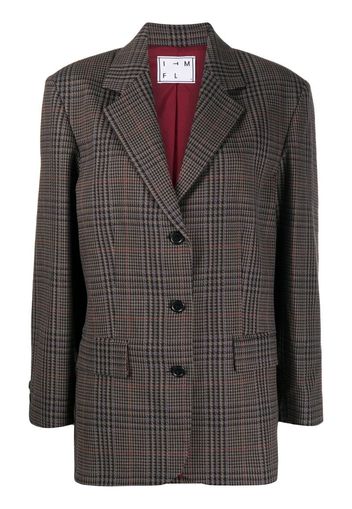 Time houndstooth check blazer