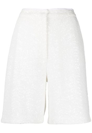 In The Mood For Love sequinned knee-length shorts - Bianco