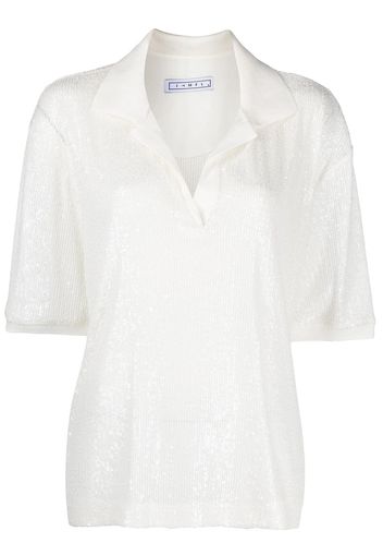 In The Mood For Love oversized polo shirt - Bianco