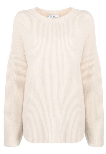 In The Mood For Love ribbed knit jumper - Toni neutri