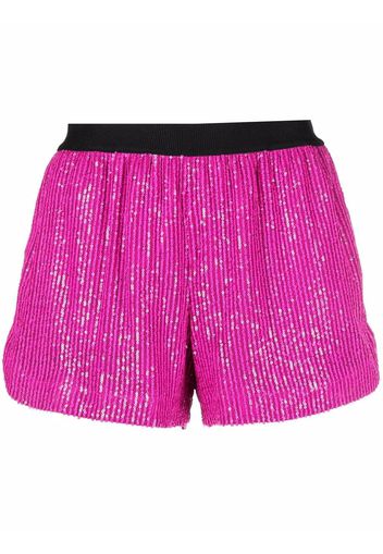 In The Mood For Love sequin-embellished shorts - Rosa