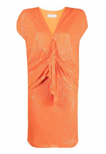 In The Mood For Love sequin-embellished mini dress - Arancione