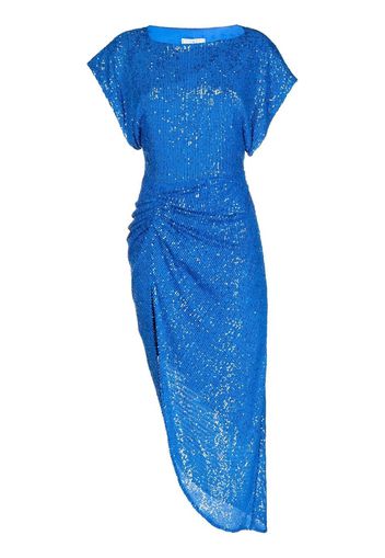 In The Mood For Love Abito midi Bercot con paillettes - Blu