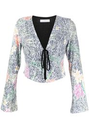 In The Mood For Love Ruddy floral sequin top - Multicolore