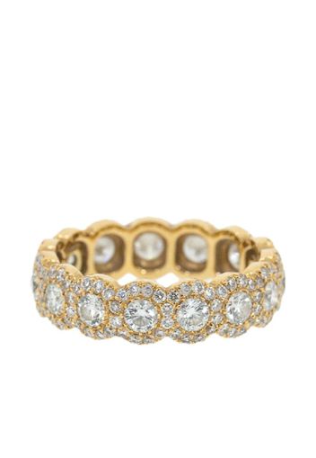18kt rose gold diamond eternity ring