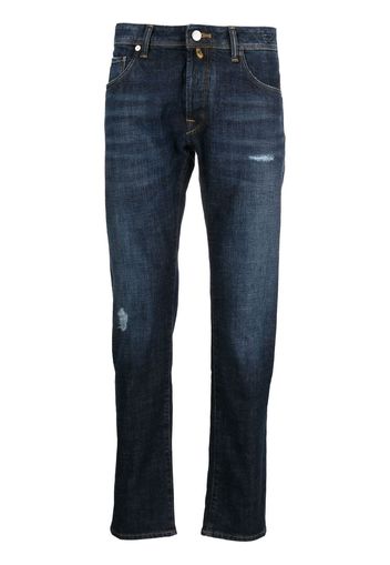Incotex low-rise straight-leg jeans - Blu
