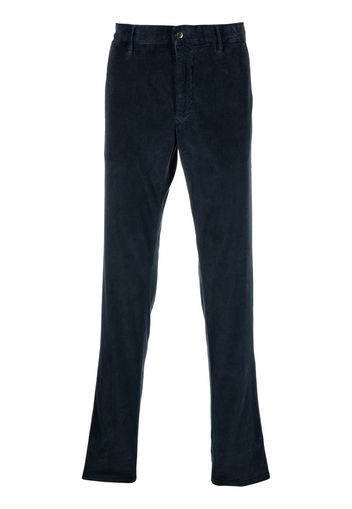 Incotex straight-leg corduroy trousers - Blu