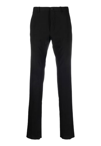 Incotex mid-rise straight-leg trousers - Nero