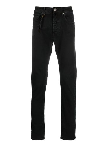 Incotex slim-fit key-pendant jeans - Nero