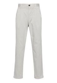 Incotex tapered-leg cotton chino trousers - Grigio