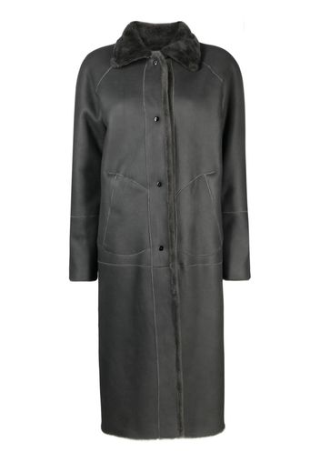 Inès & Maréchal Noble button-up coat - Grigio