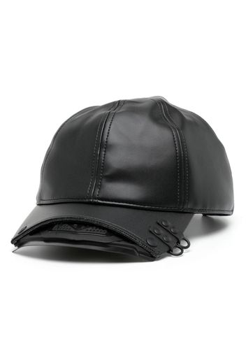 Innerraum faux-leather baseball cap - Nero