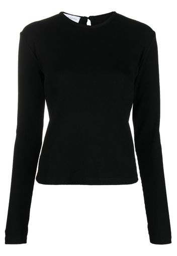 Ioana Ciolacu plain open-back sweatshirt - Nero