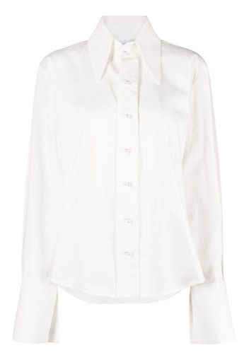 Ioana Ciolacu split-cuffs cotton shirt - Bianco