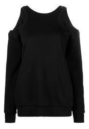 Ioana Ciolacu backless cut-out sweatshirt - Nero