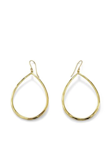 18kt gold large teardrop earrings