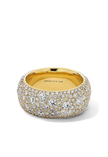 IPPOLITA 18kt yellow gold Stardust diamond wide band ring - Oro