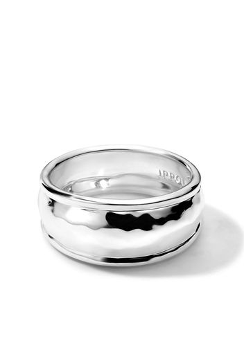 IPPOLITA hammered-effect ring - Argento