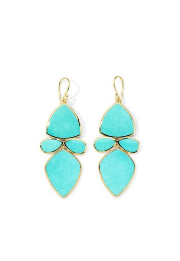 IPPOLITA 18kt yellow gold Rock Candy Medium turquoise drop earrings - Oro