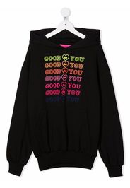 IRENEISGOOD slogan-print pullover hoodie - Nero