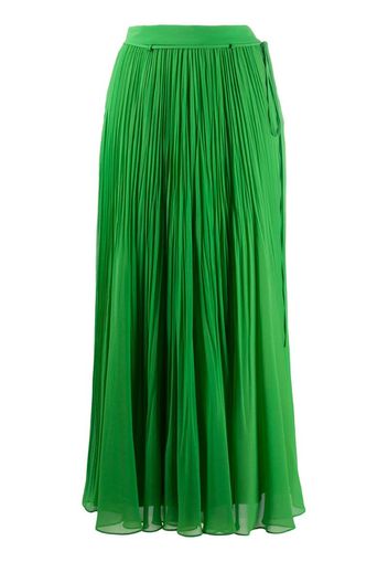 pleated maxi skirt