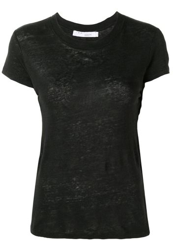 IRO T-shirt con orli a smerlo - Nero