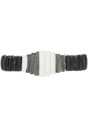 IRO ruched leather belt - Nero