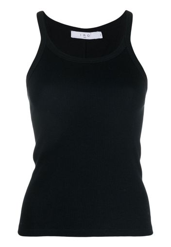 IRO spaghetti-straps cotton top - Nero