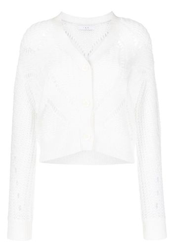 IRO Cardigan traforato - Bianco