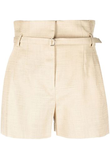 IRO high-waist belted mini shorts - Toni neutri